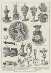 Specimens in de Nieuwe Glas- en Keramiekgalerij, British Museum